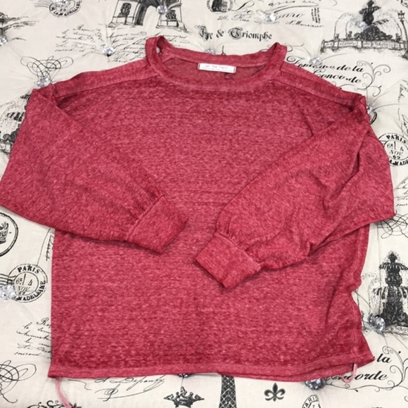 Free People Chill Out Cold Shoulder Pullover Top - Picture 4 of 8